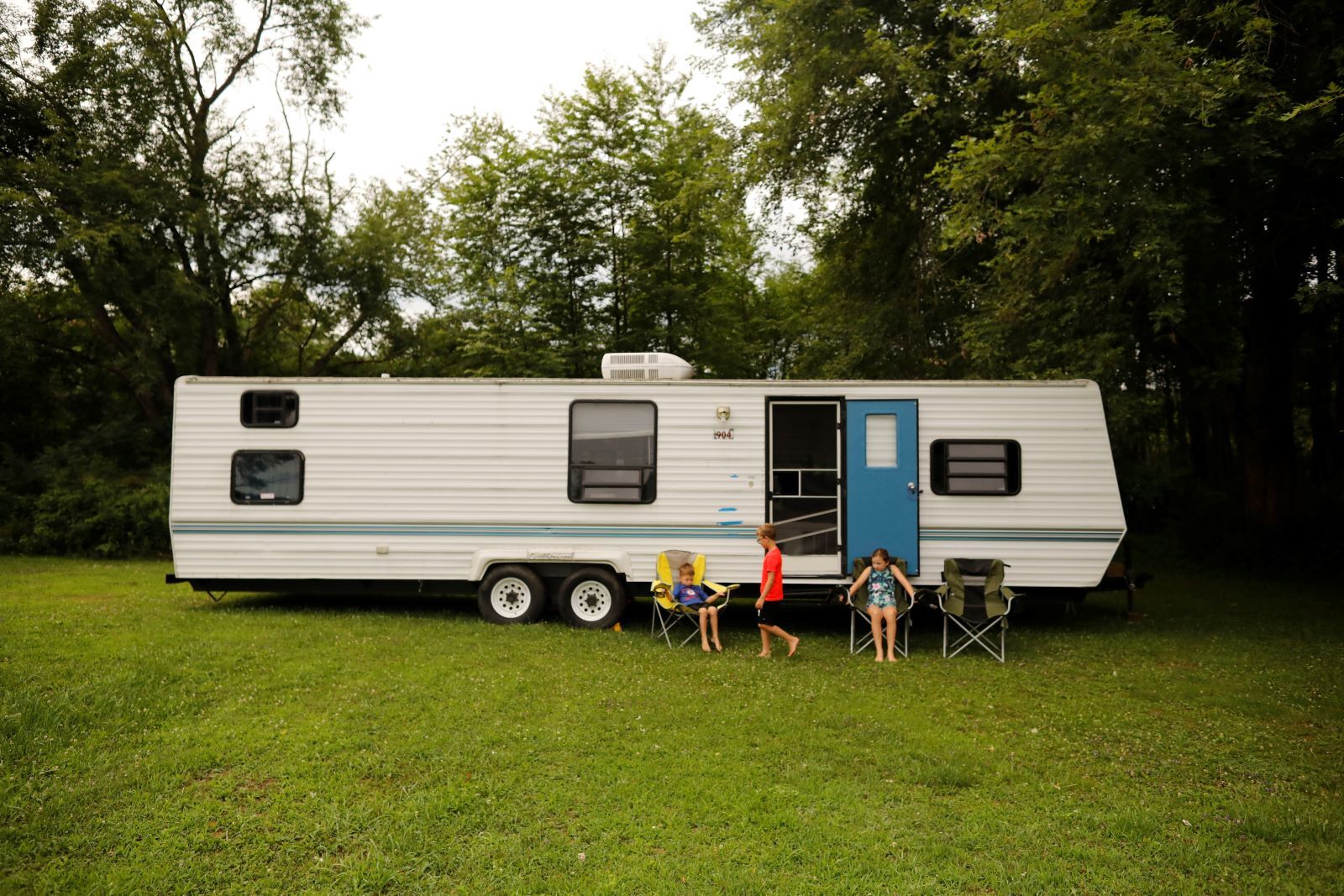 Backyard camping